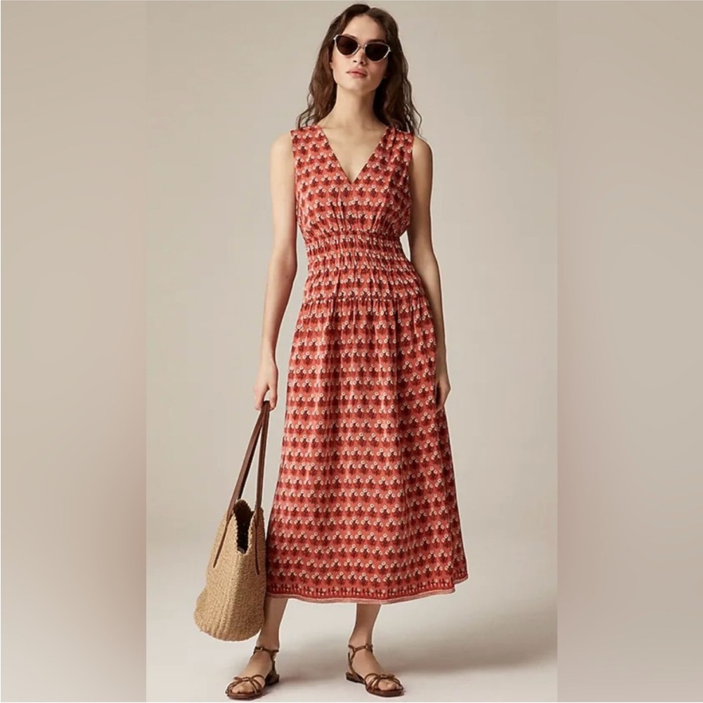 J. Crew Hyacinth dress in block print size XS